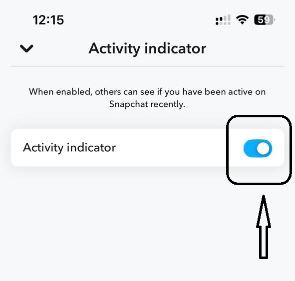 Activity Indicator Toggle Option